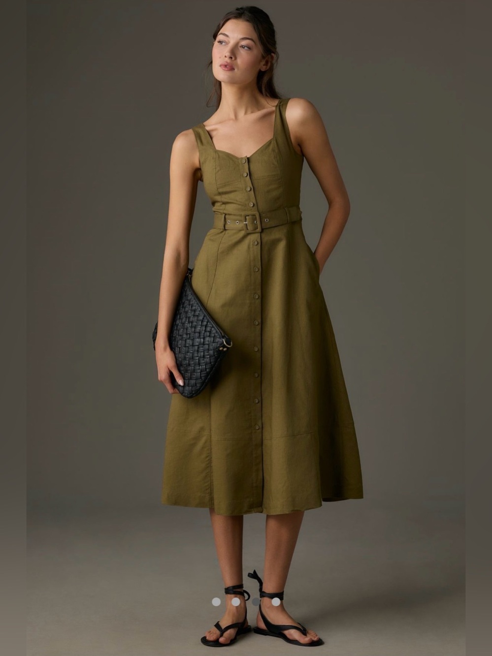 Anthropologie Paige Arienne Midi Dress